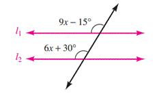 Use properties of parallel lines cut by a transversal to find unknown ...